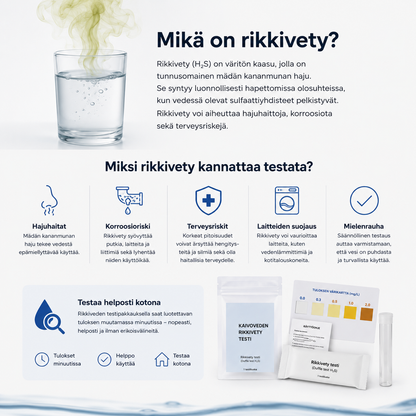 Kaivoveden rikkivety testi